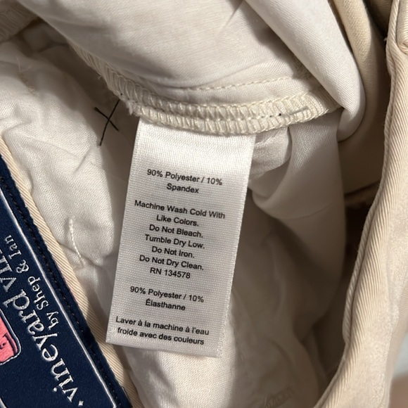 New Vineyard Vines boys flat front khaki stretch shorts 4T - Picture 8 of 8